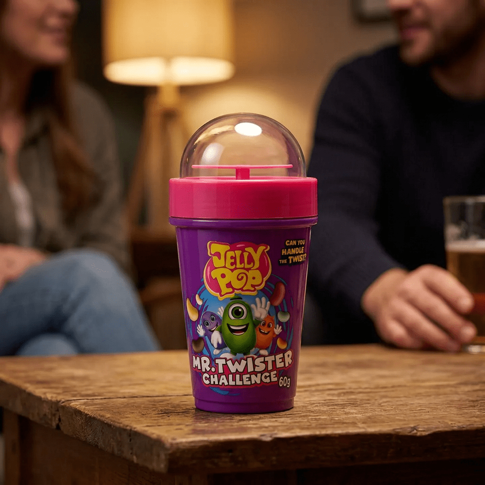 Jelly Pop Mr. Twister Challenge Spin Cup