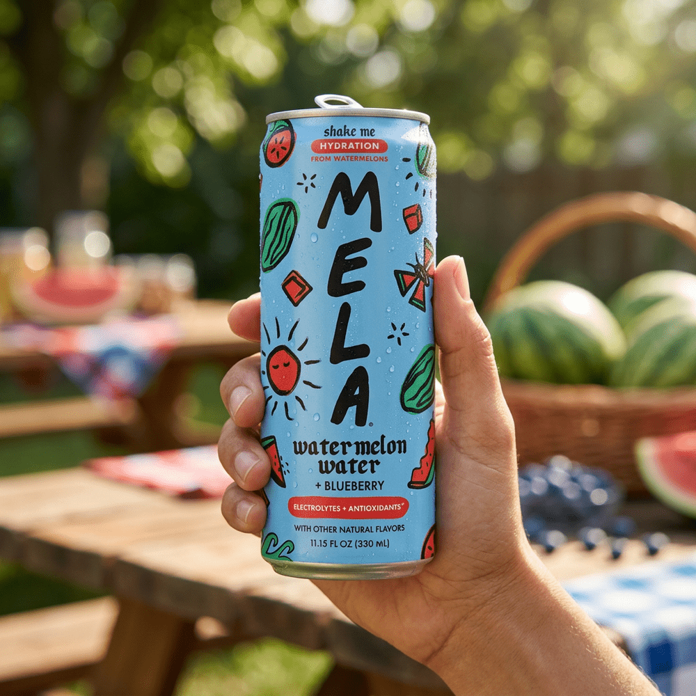 Mela Watermelon Water & Blueberry Juice