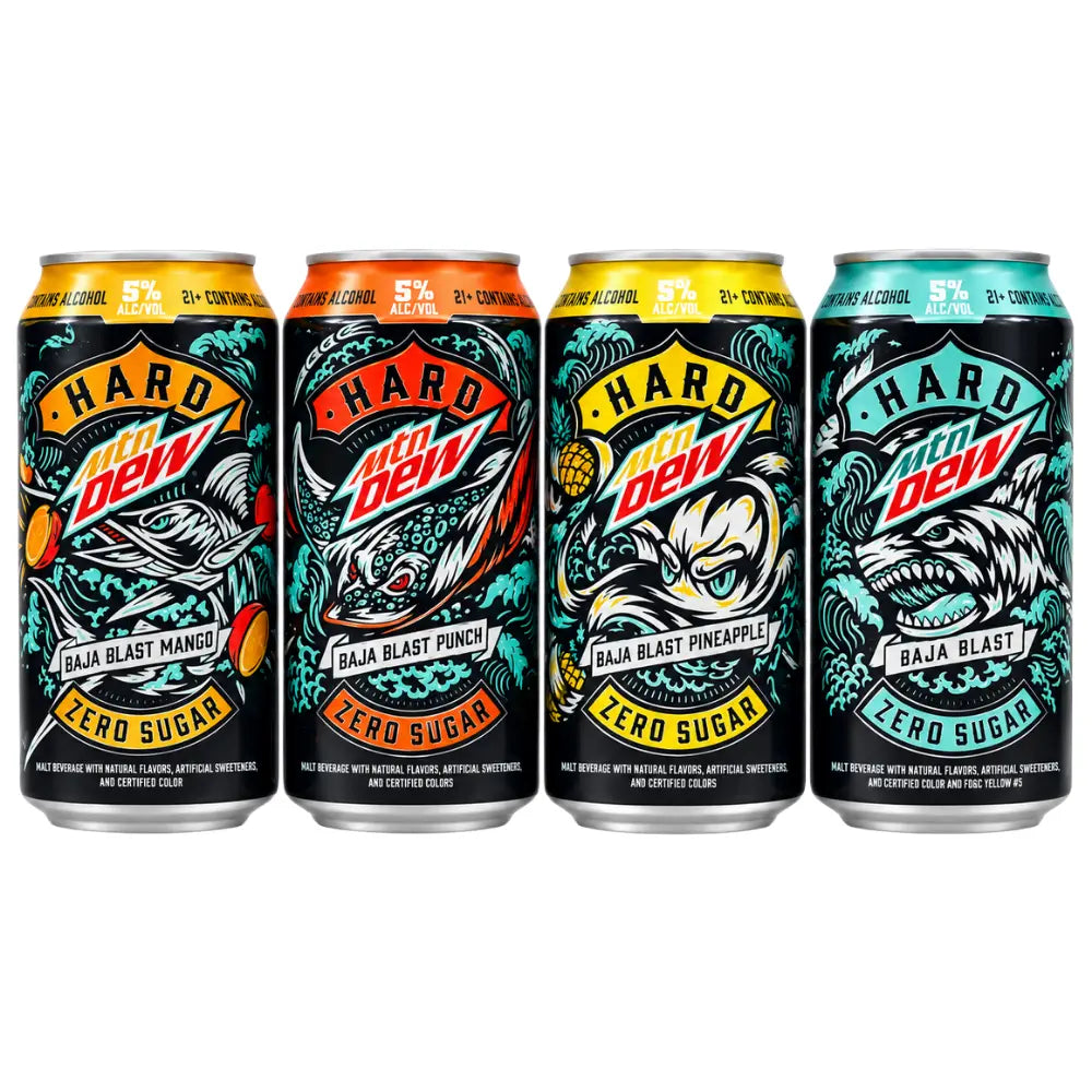Mountain Dew Baja Blast Mix 5% alcohol -1 blikje