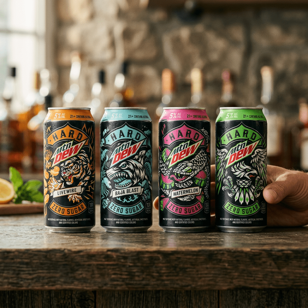 Mountain Dew Hard Mix 5% alcohol - 1 blikje