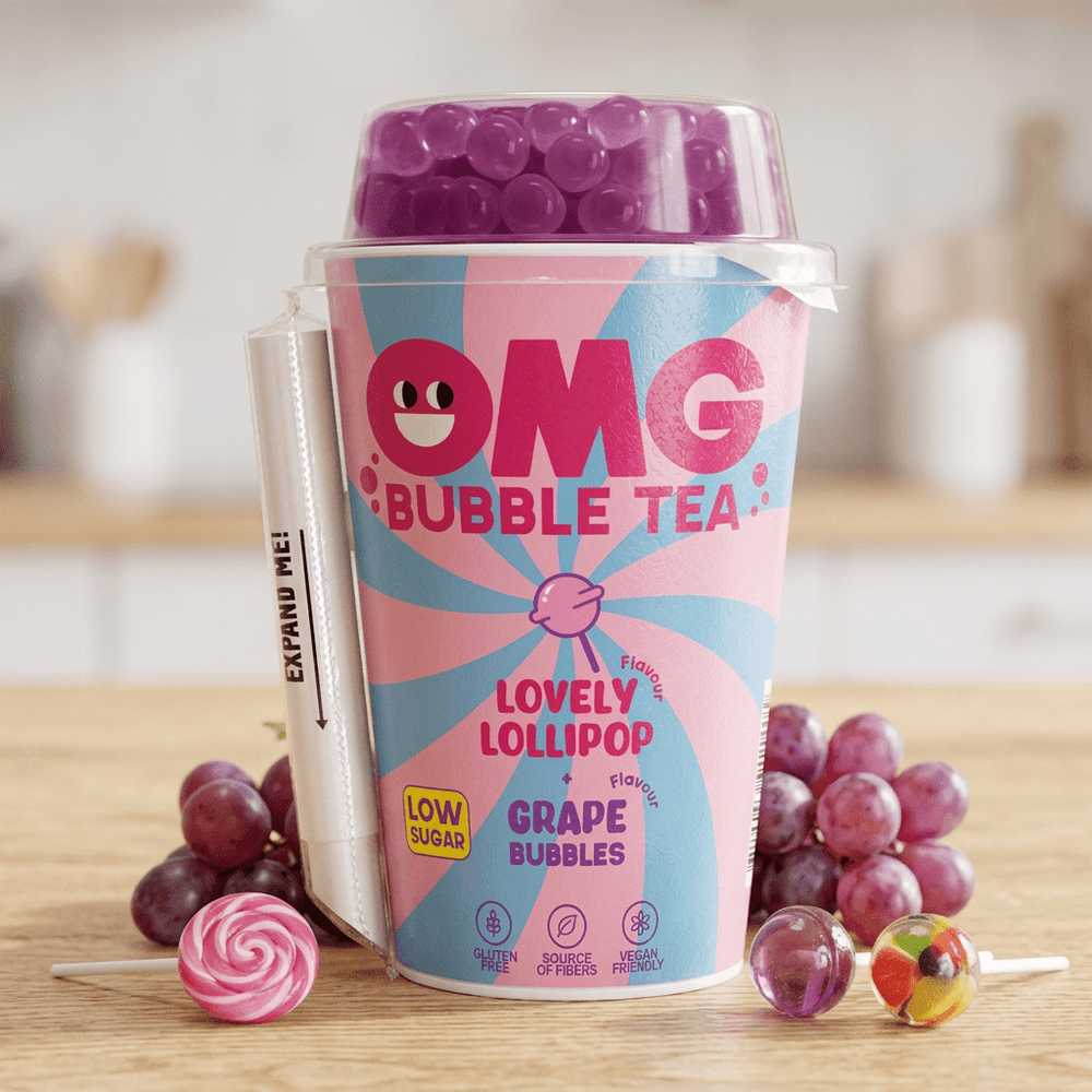 OMG Bubble Tea Lovely Lollipop and Grape
