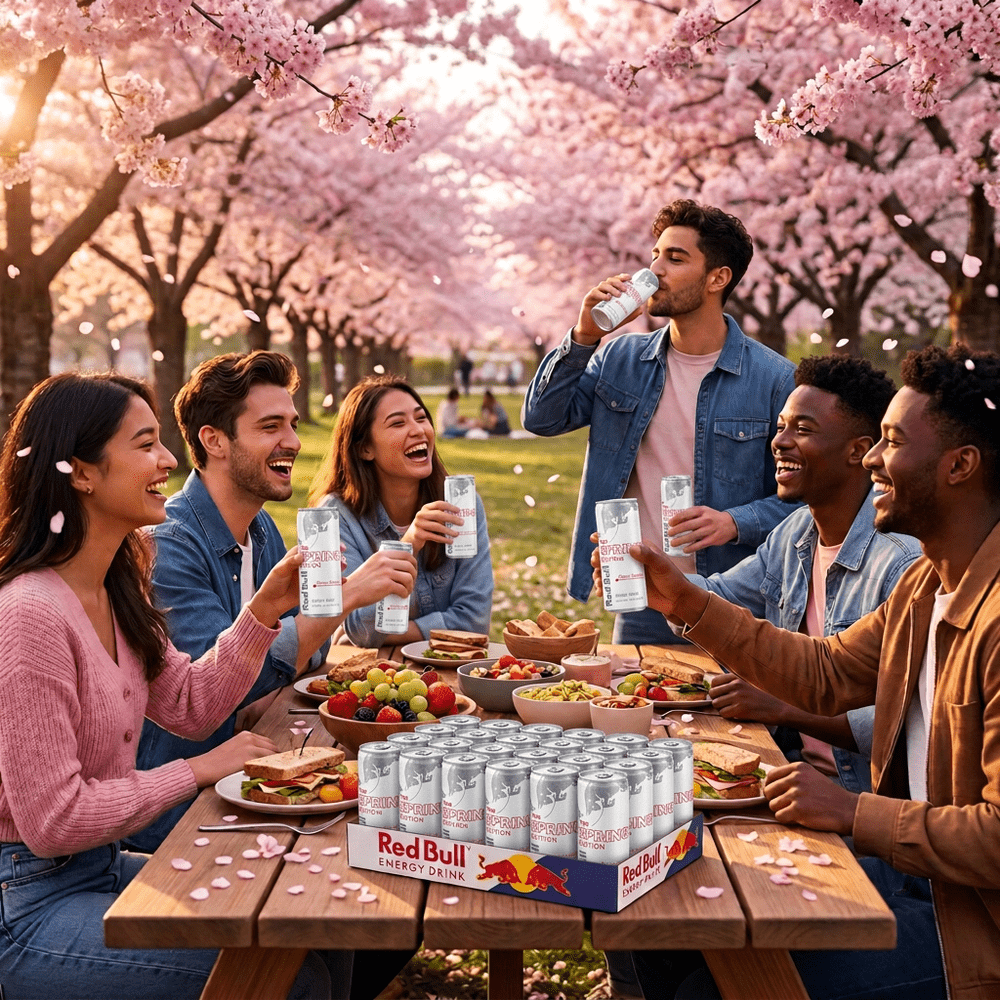 Pack Red Bull Energy Drink Spring Edition Cherry Sakura (24 unités)