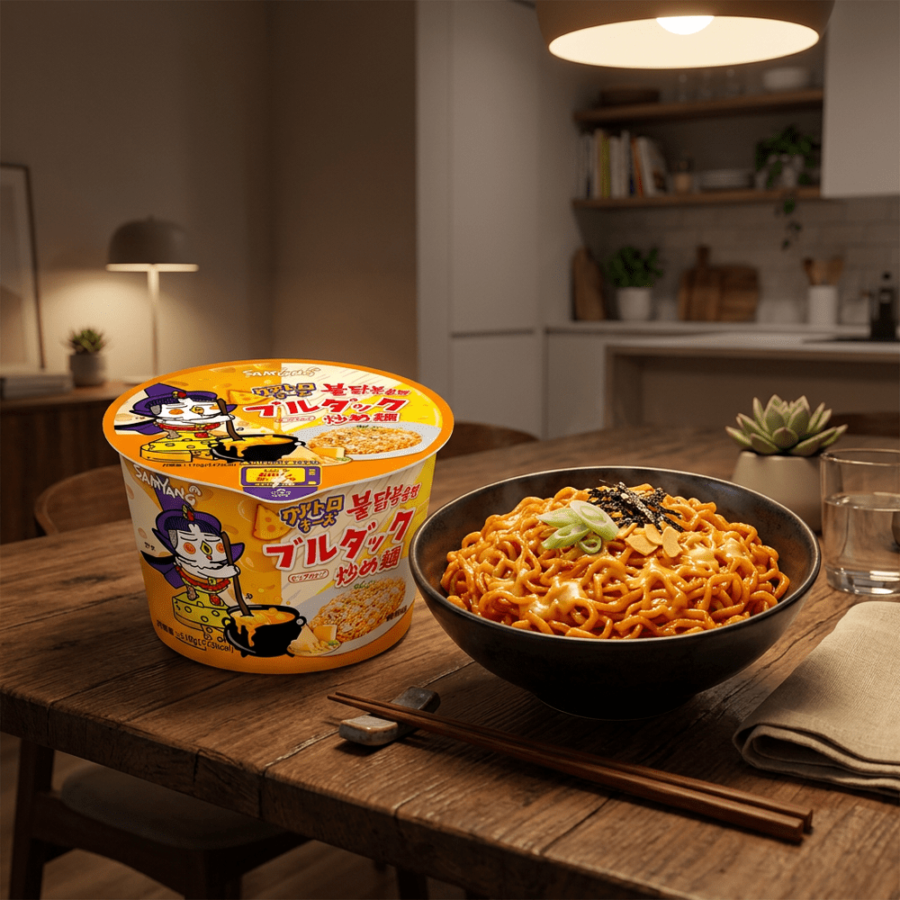 Samyang 4 Smaken Kaas Vuur Kipnoedel