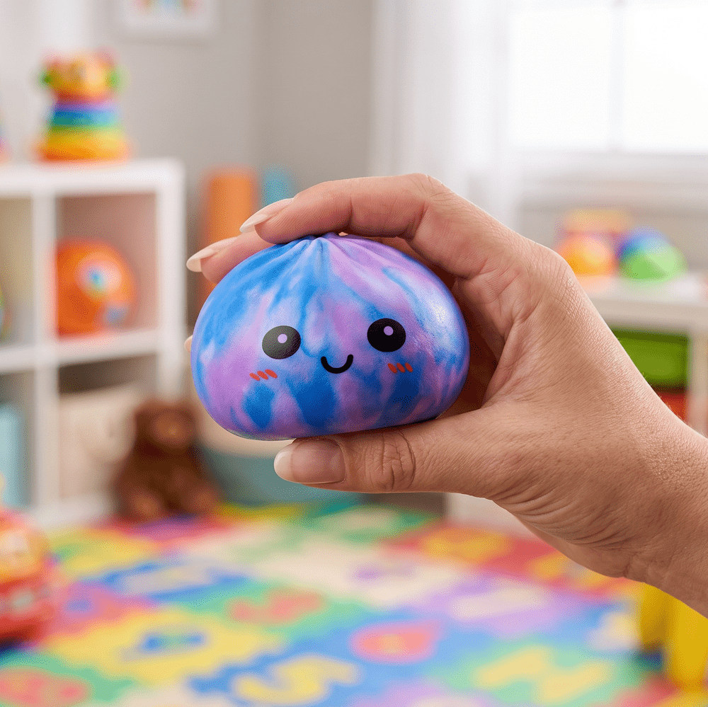 Squishy Tye and Dye Bun Toy M