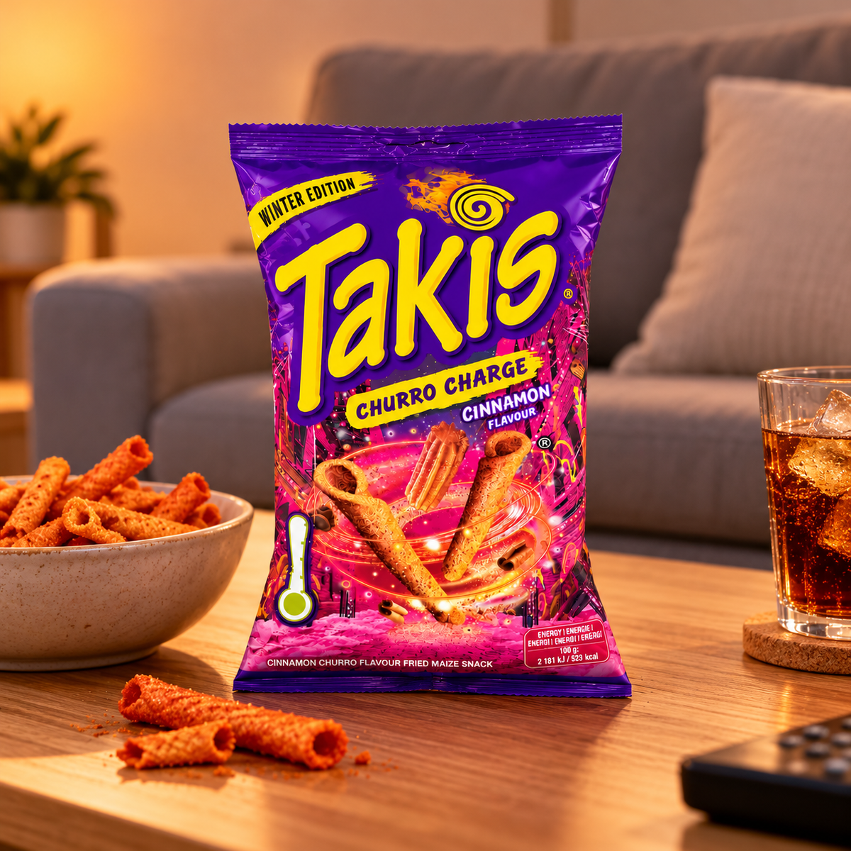 Takis Winter Edition Churro Charge kaneelsmaak