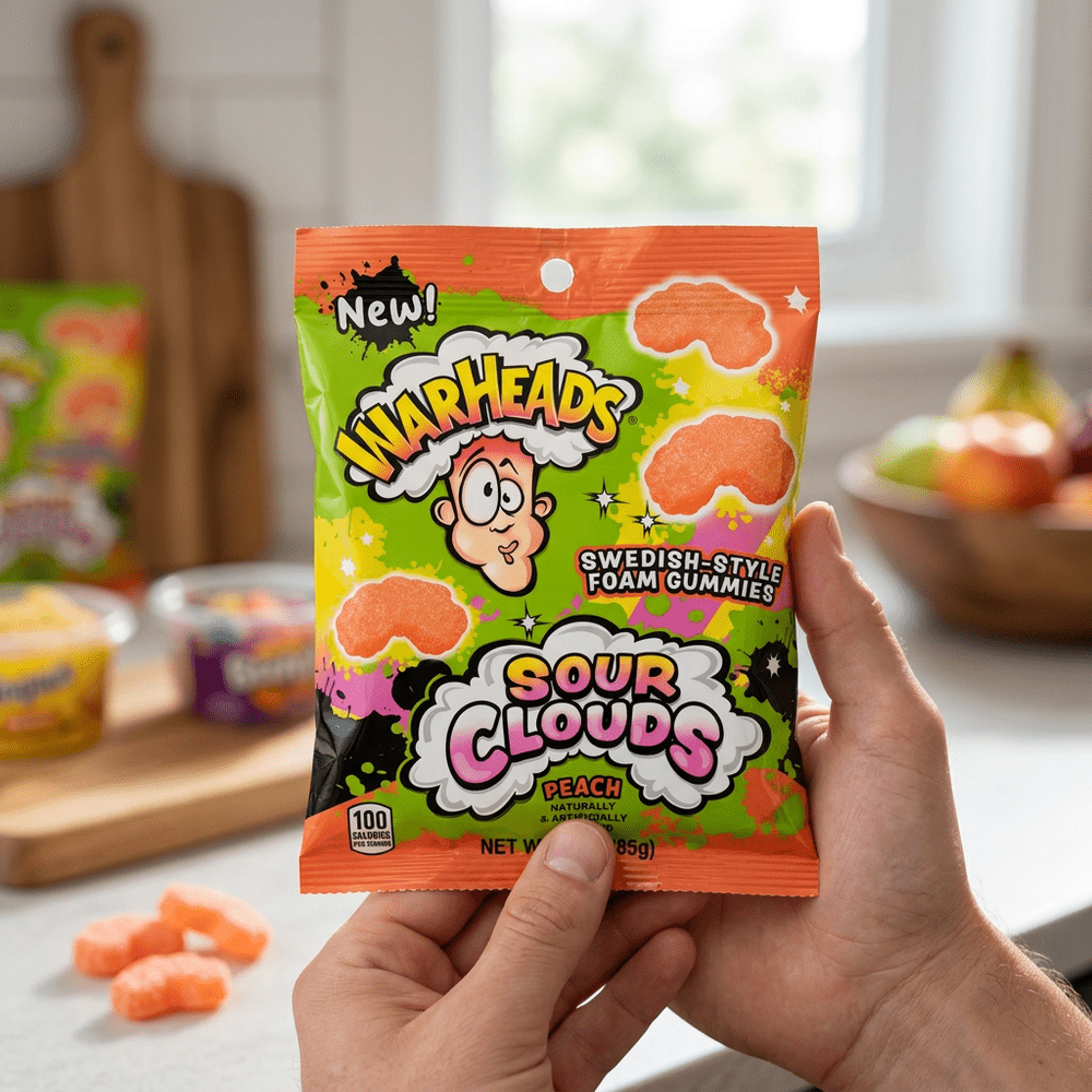 Warheads zure perzikwolken