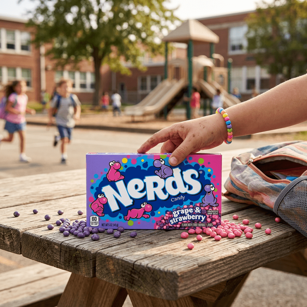 Wonka Nerds Candy Grape Strawberry Box