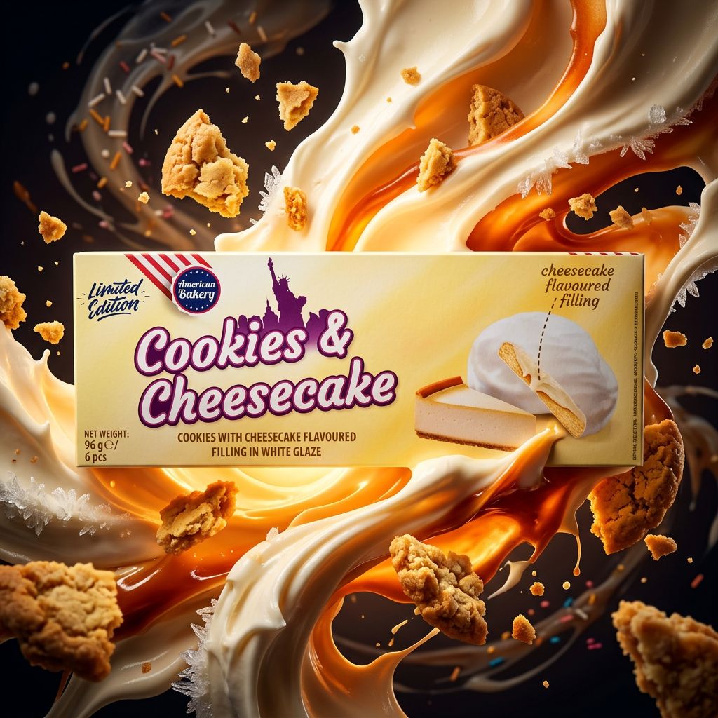 Cookies American Bakery saveur Cheesecake, biscuits fondants style américain, disponible sur My American Shop