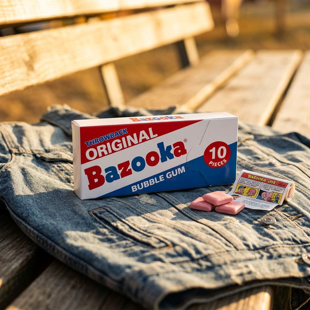 Bazooka Original Wallet Pack, bubble gum américain fruité format pocket, disponible sur My American Shop