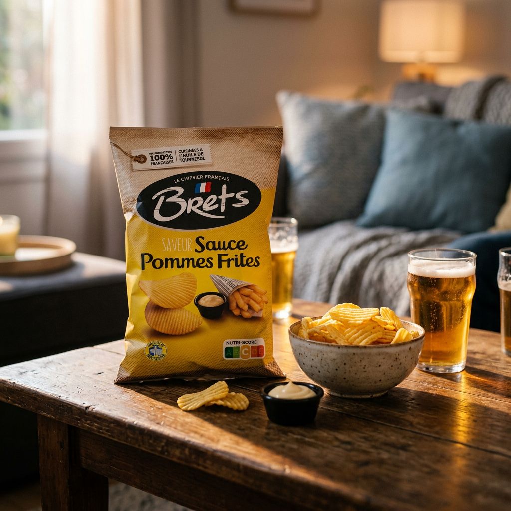 Brets Flavour Potatoe Fries, snack frites croustillantes arôme naturel, marque française, disponible sur My American Shop
