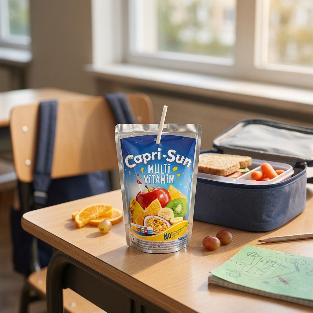 Capri Sun Multi Vitamin, poche fruitée vitamines B, saveurs tropicales, importée des USA, disponible sur My American Shop