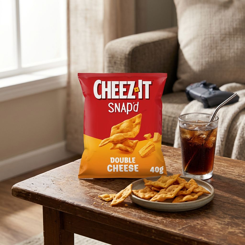 Cheez-It Snap'd Double Cheese, crackers ultra-croustillants fromage intense importés des USA, disponible sur My American Shop