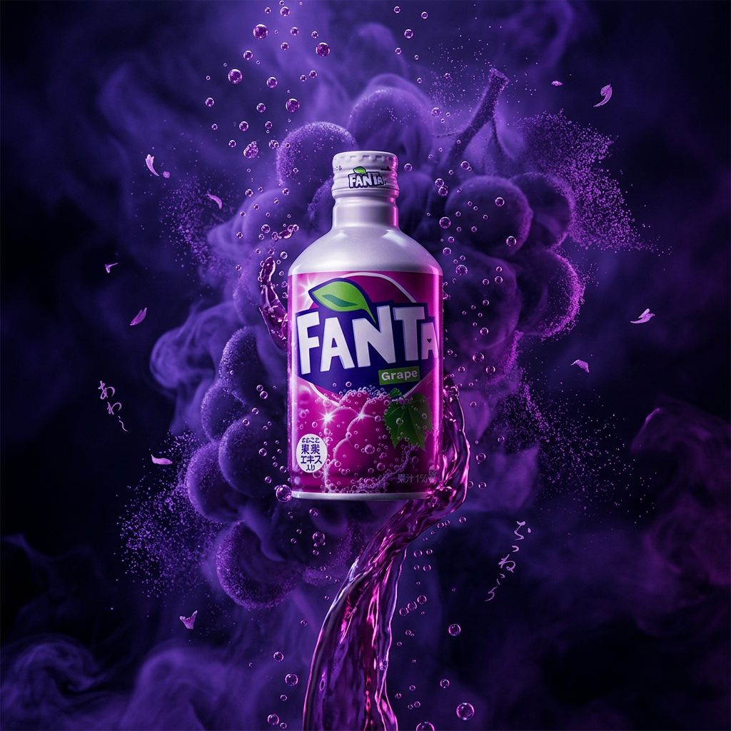 Fanta Bottle Japan Grape, soda raisin japonais en bouteille, édition importée exclusive, disponible sur My American Shop