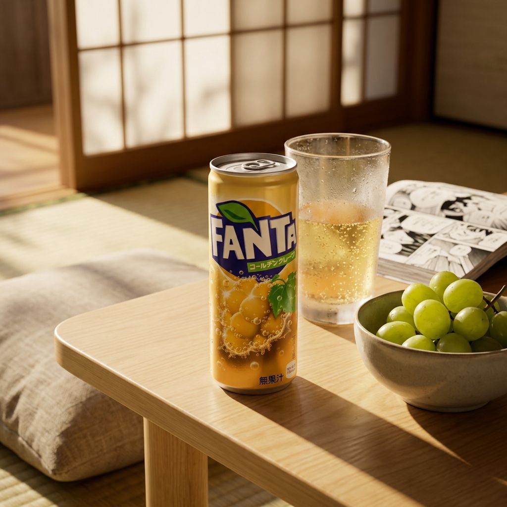 Fanta Japan Gouden Druif