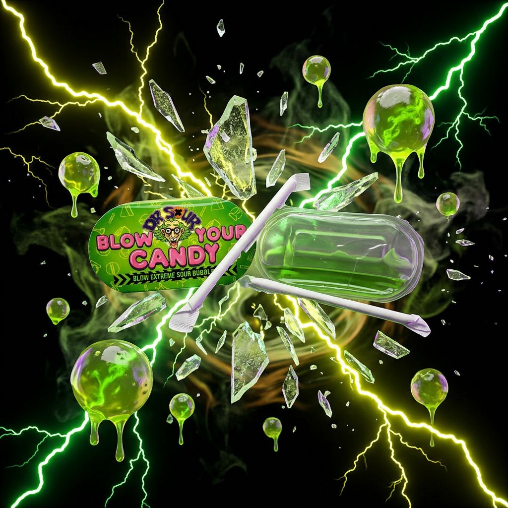 Felko Dr Sour Blow Your Candy, bonbon gélifié ultra-acide importé, disponible sur My American Shop