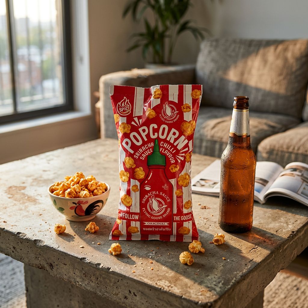 Flying Goose Sriracha Chili Popcorn