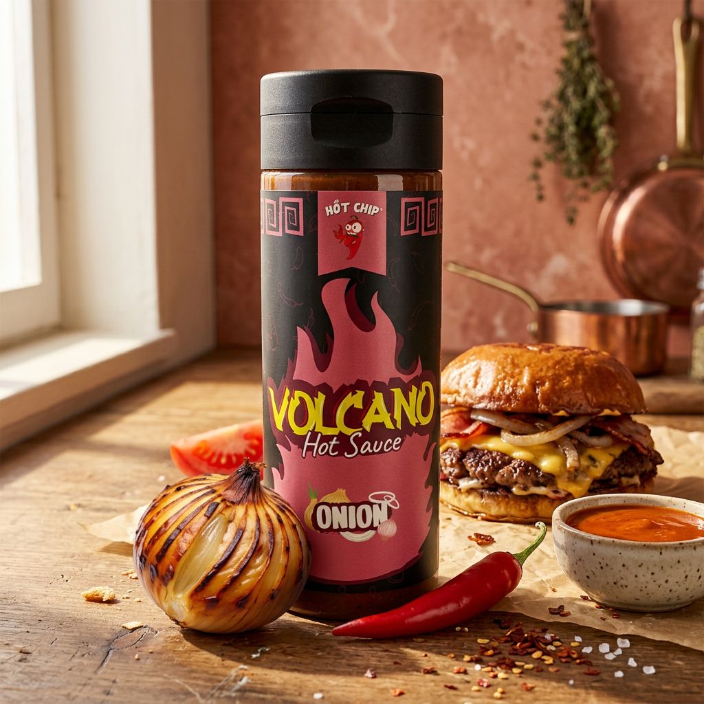 Hot Chip Volcano Onion Hot Sauce