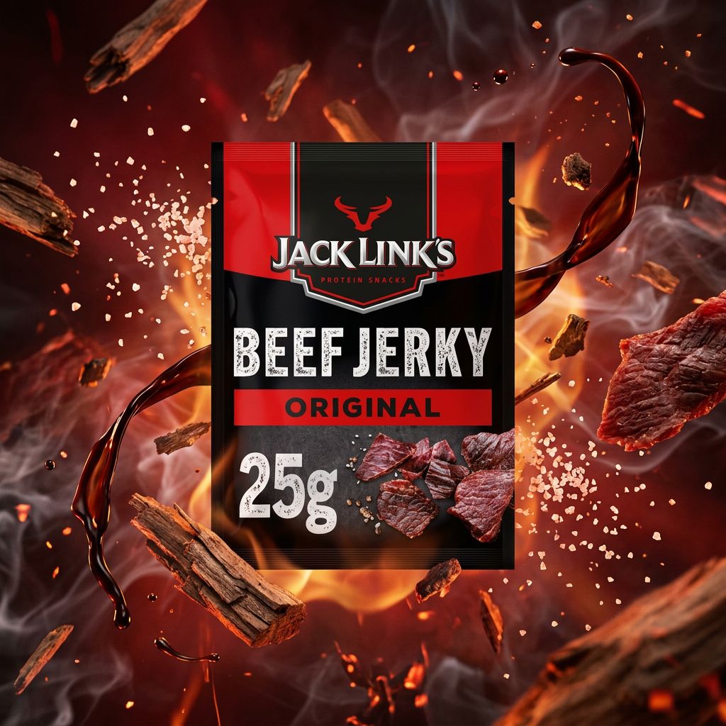 Jack Link's Beef Jerky Original, snack américain séché riche en protéines, disponible sur My American Shop