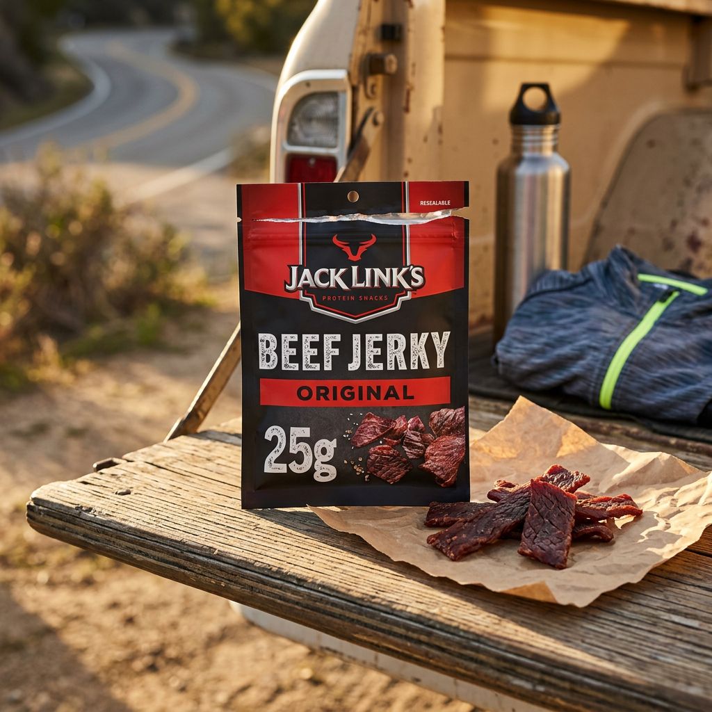 Jack Link's Beef Jerky Original, snack américain séché riche en protéines, disponible sur My American Shop