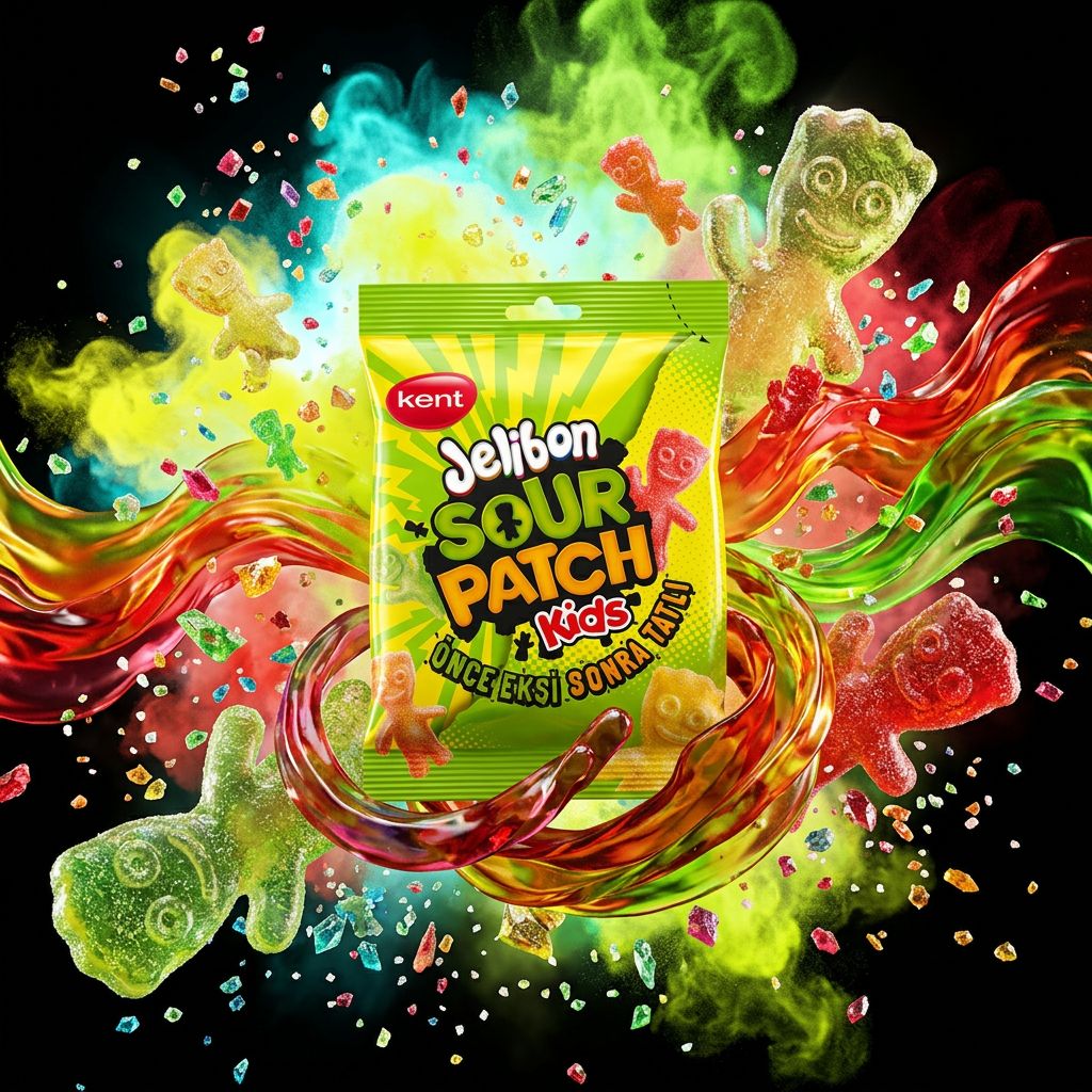 Sour Patch Kids Bag Medium, bonbons américains acidulés fruités, format sachet, disponible sur My American Shop