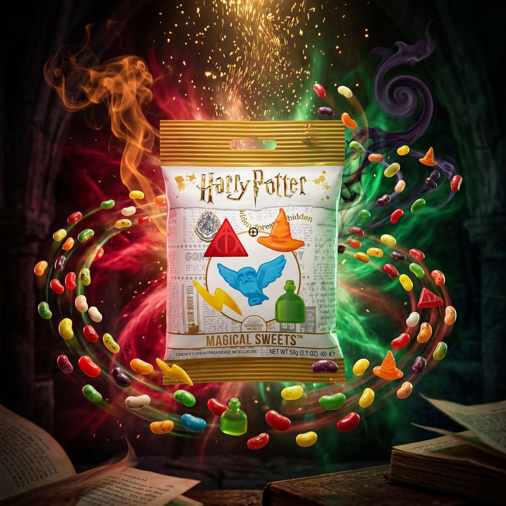 Jelly Belly Beans Harry Potter Magical Sweets, assortiment jellybeans fruités edition officielle, disponible sur My American Shop