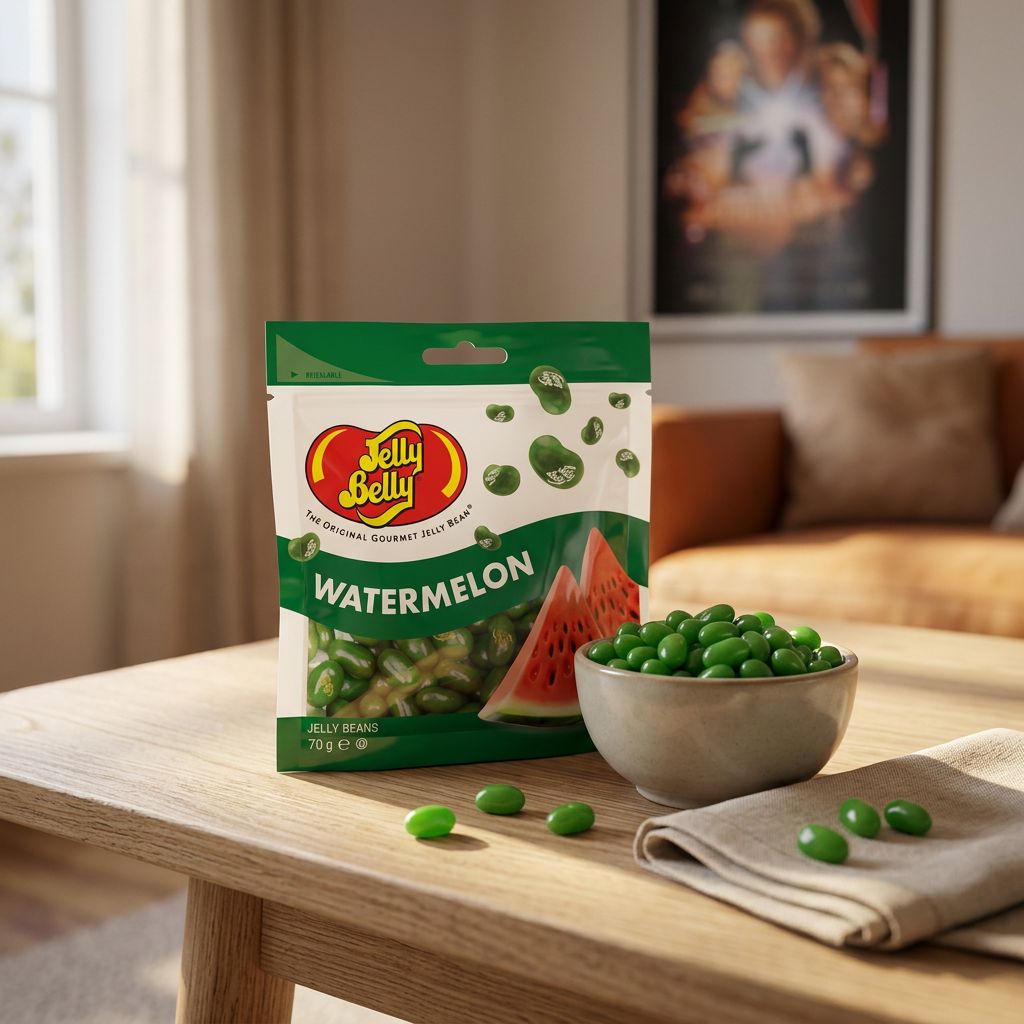 Jelly Belly Beans saveur Pastèque, bonbons américains importés des USA, disponible sur My American Shop