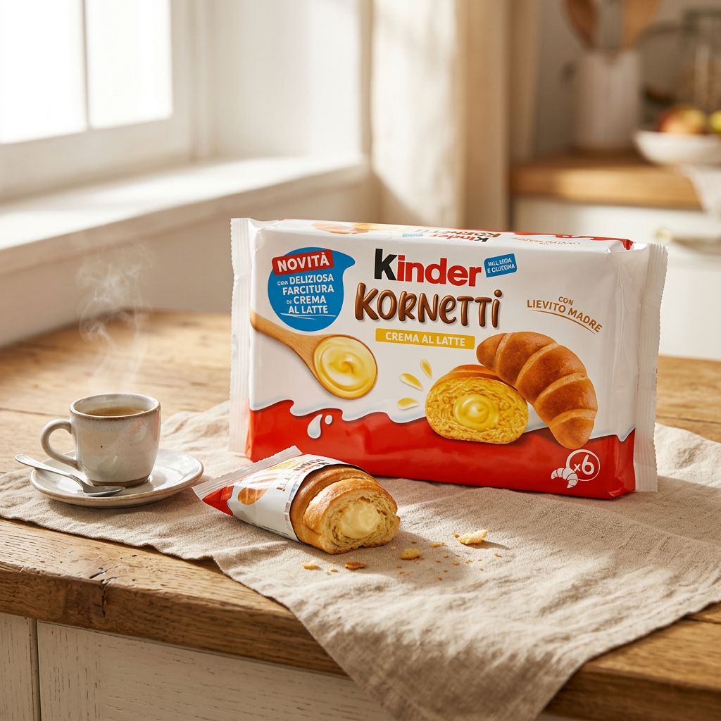 Kinder Kornetti Crema al Latte