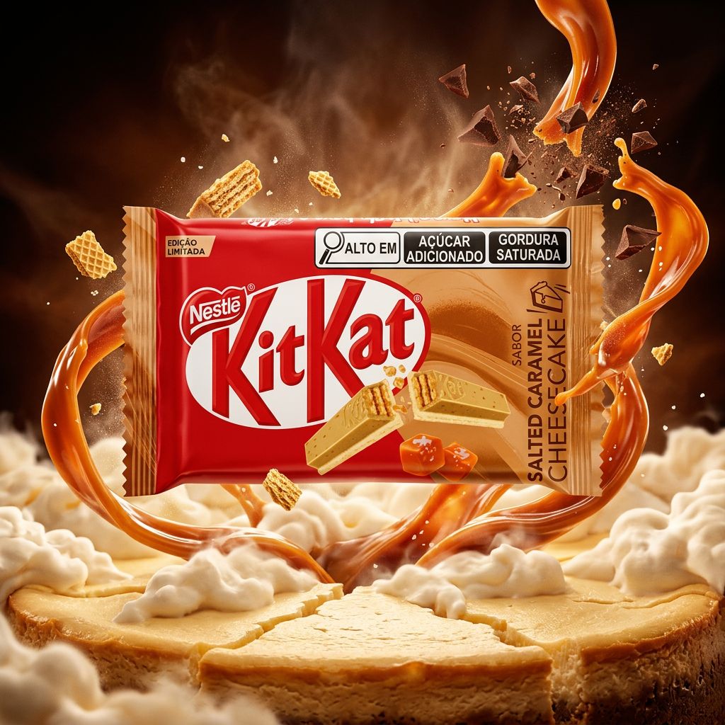 Kit Kat Caramel Salted Cheese Cake, barre chocolatée édition spéciale internationale 40g, disponible sur My American Shop