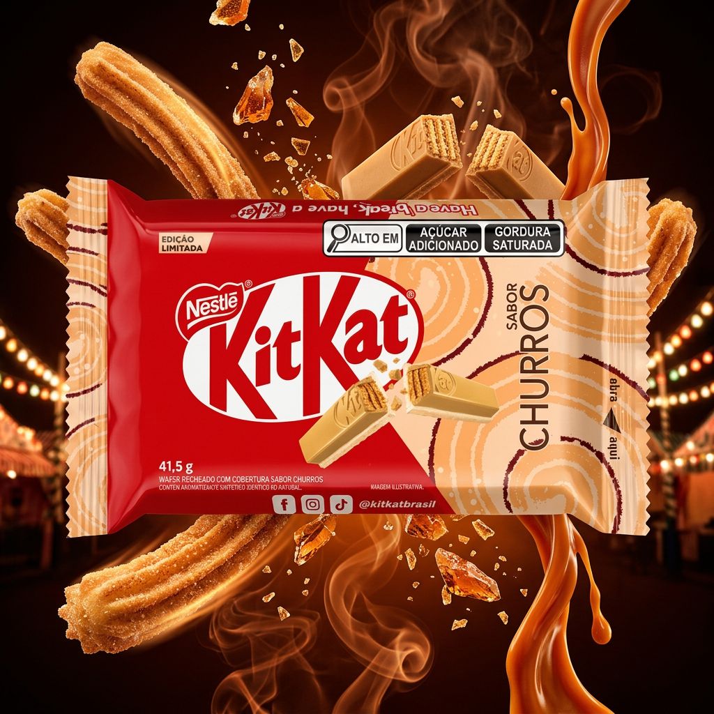 Kit Kat Churros, barre chocolatée édition limitée saveur churros caramel importée des USA, disponible sur My American Shop