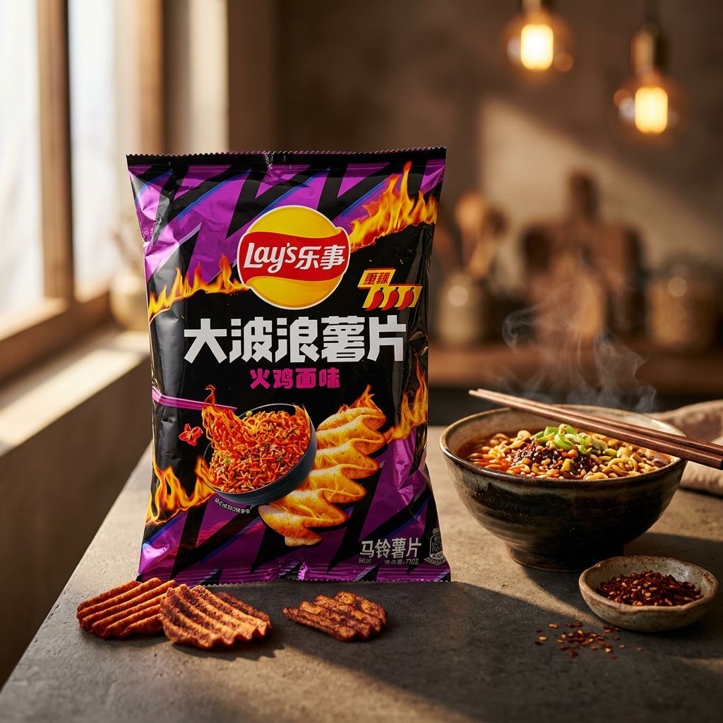 Lay's Big Wave Hot Chicken Noodle Flavor