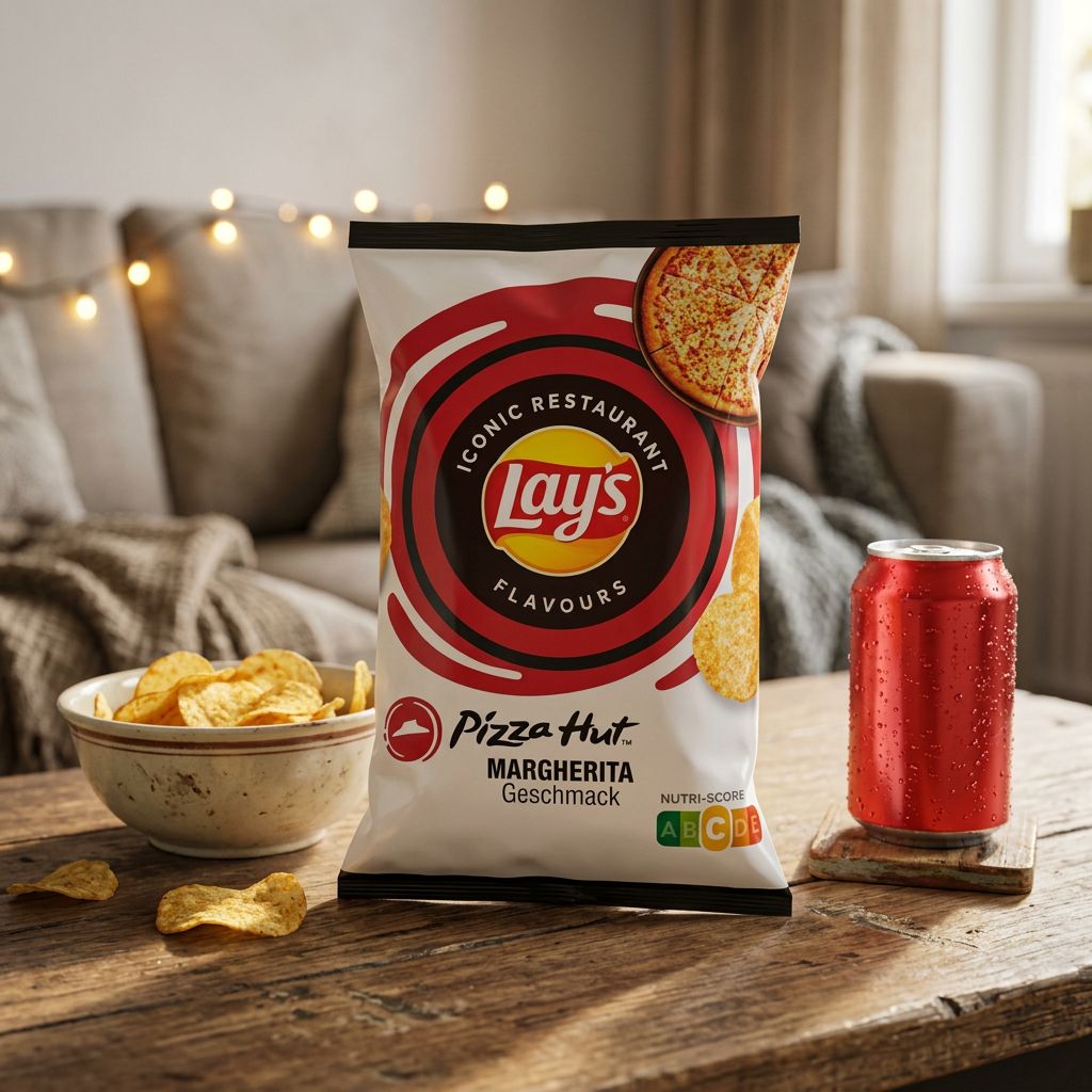 Chips Lay's Pizza Hut Margherita, saveur tomate origan, édition limitée importée des USA, disponible sur My American Shop