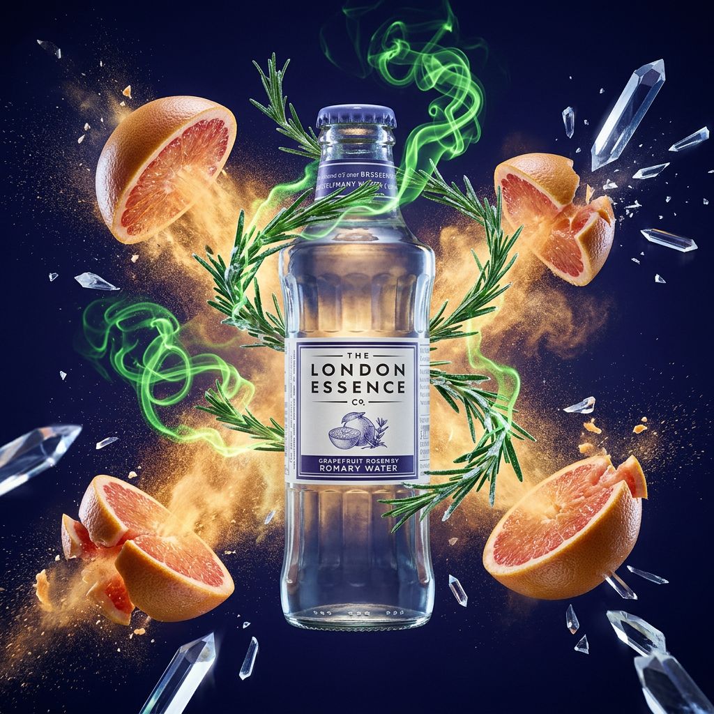 London Essence Tonic Water Pamplemousse Romarin 200ml, mixer premium britannique, disponible sur My American Shop
