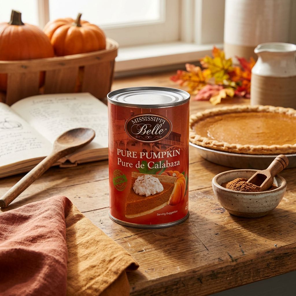 Mississippi Belle Morton Pure Pumpkin, purée de citrouille 100% américaine en boîte, importée des USA, disponible sur My American Shop