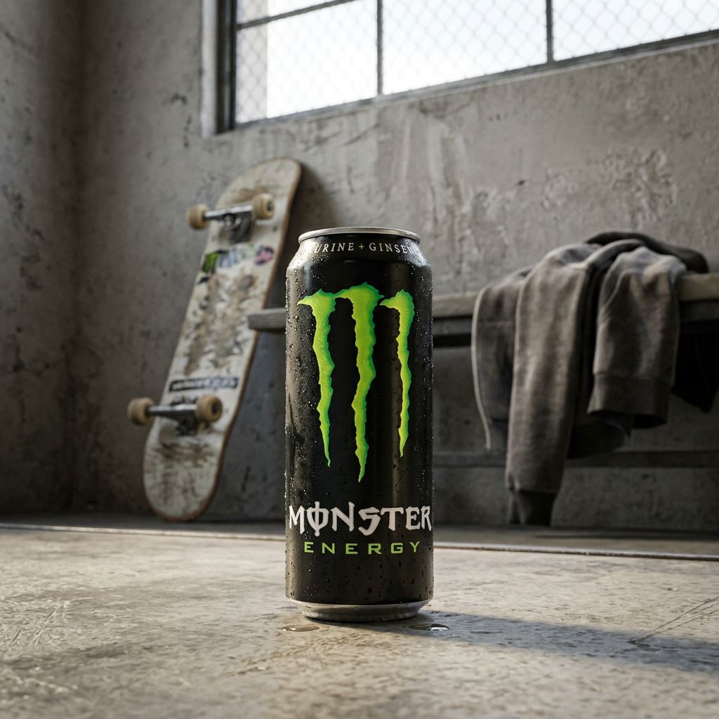 Monster Energy Drink Original 500ml, canette américaine iconique noire et verte, disponible sur My American Shop