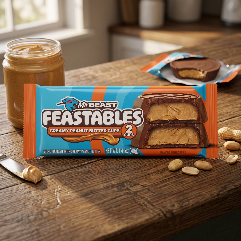 Mr Beast Feastables Cups Romige Pindakaas