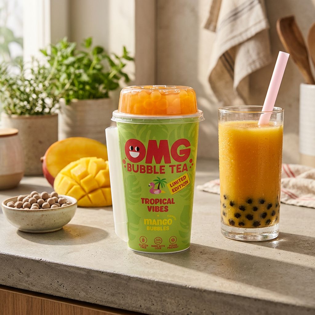 OMG Bubble Tea Tropical Vibes Mangue