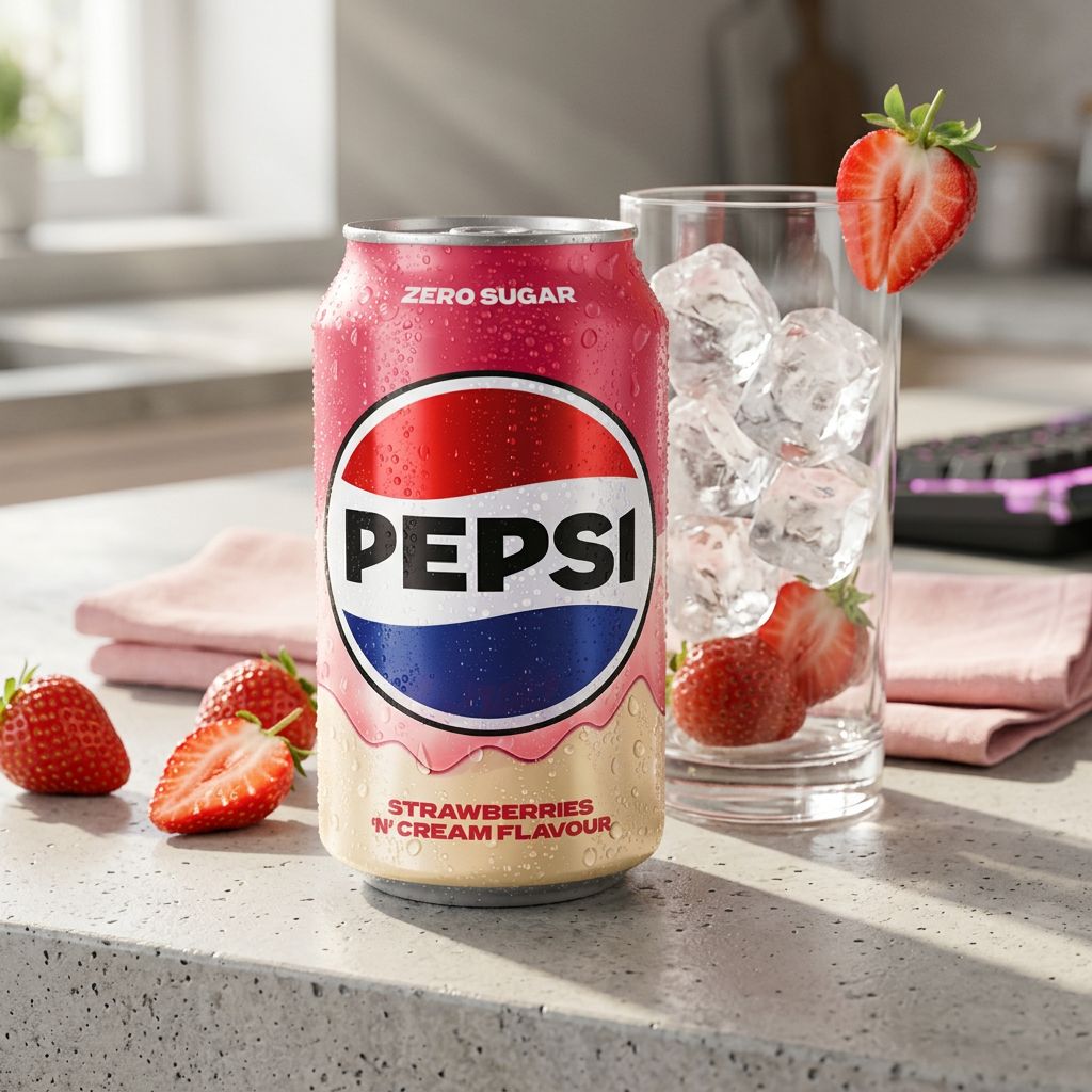 Pepsi Zero Sugar Strawberry & Cream
