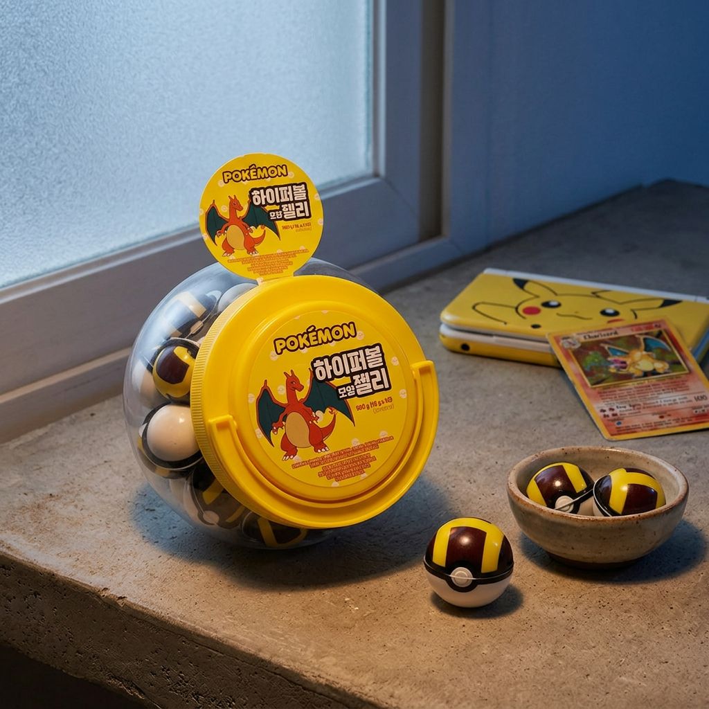 Pokemon Hyper Ball Shape Jelly Yellow