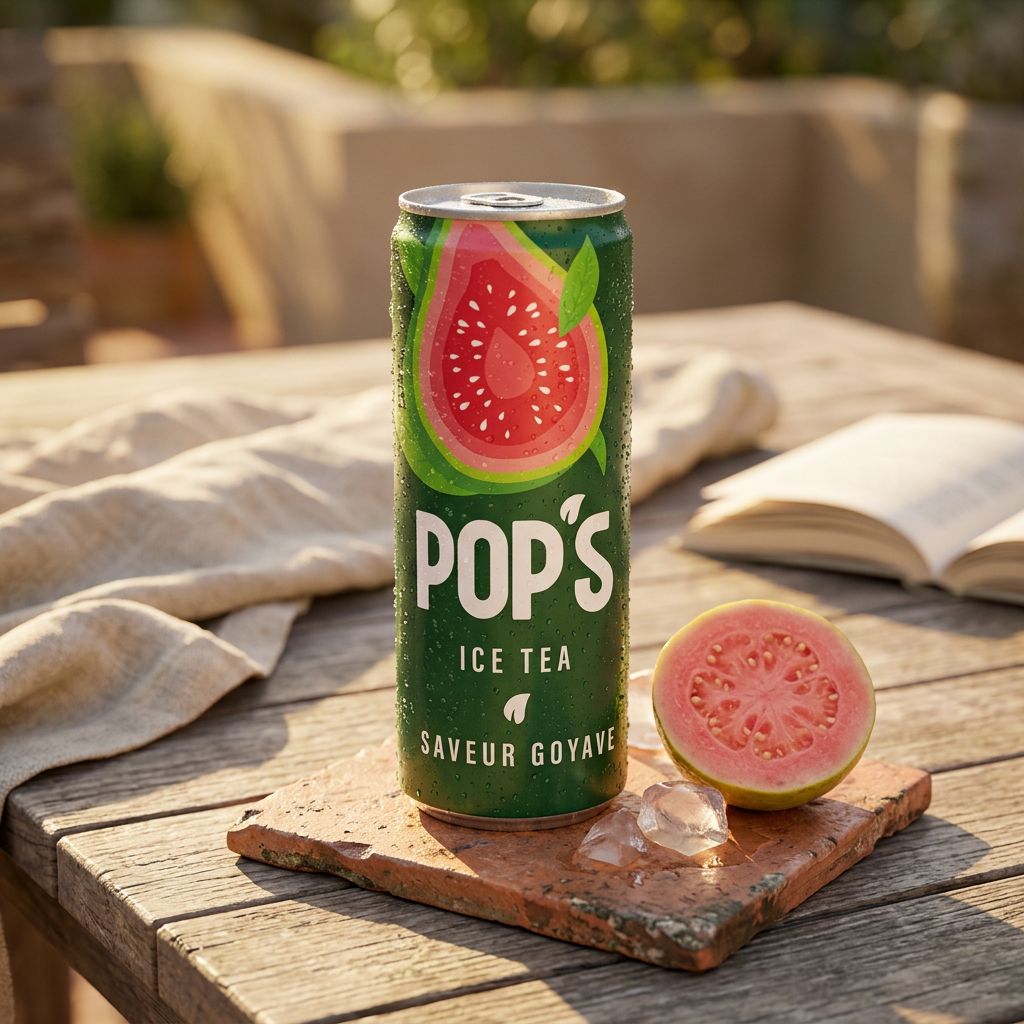 Pop's Ice Tea Guava blikje