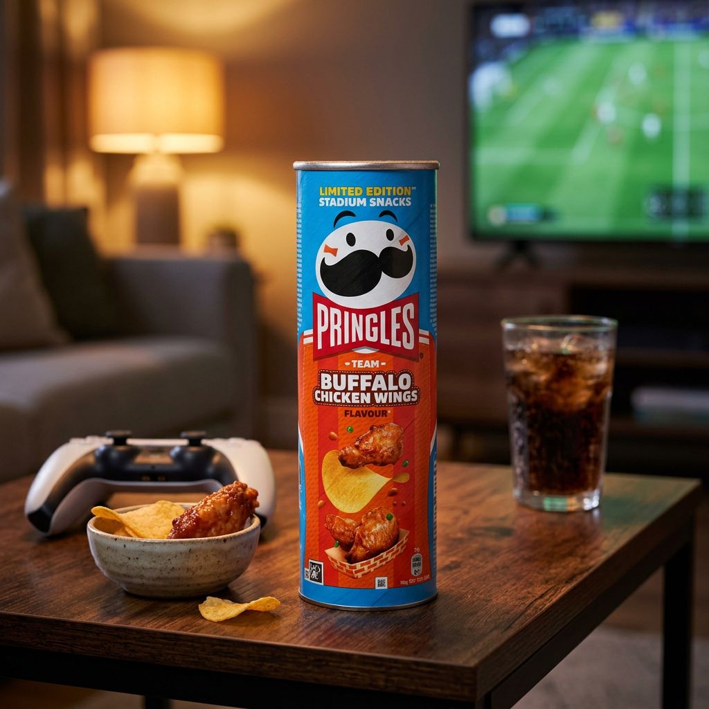 Pringles Buffalo Chicken Wings, chips americaines saveur piquante en tube, importees des USA, disponible sur My American Shop