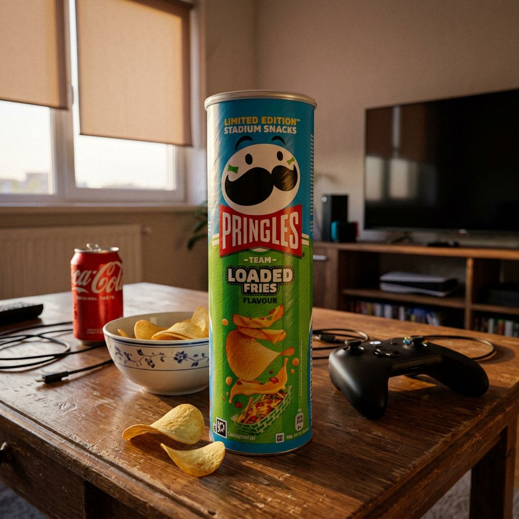 Pringles Loaded Fries, chips saveur frites chargées importées des USA en tube, disponible sur My American Shop