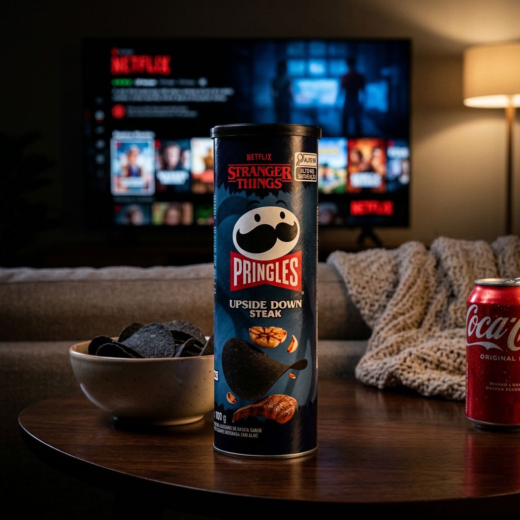 Pringles Netflix Stranger Things ondersteboven biefstuk