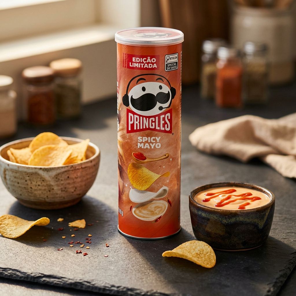 Pringles Spicy Mayo, chips saveur mayo épicée importées des USA, disponible sur My American Shop