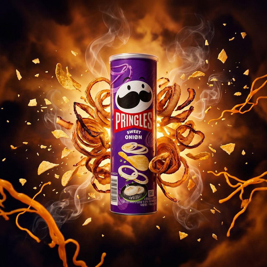 Pringles Sweet Onion, chips américaines saveur oignon doux en tube, importées des USA, disponible sur My American Shop