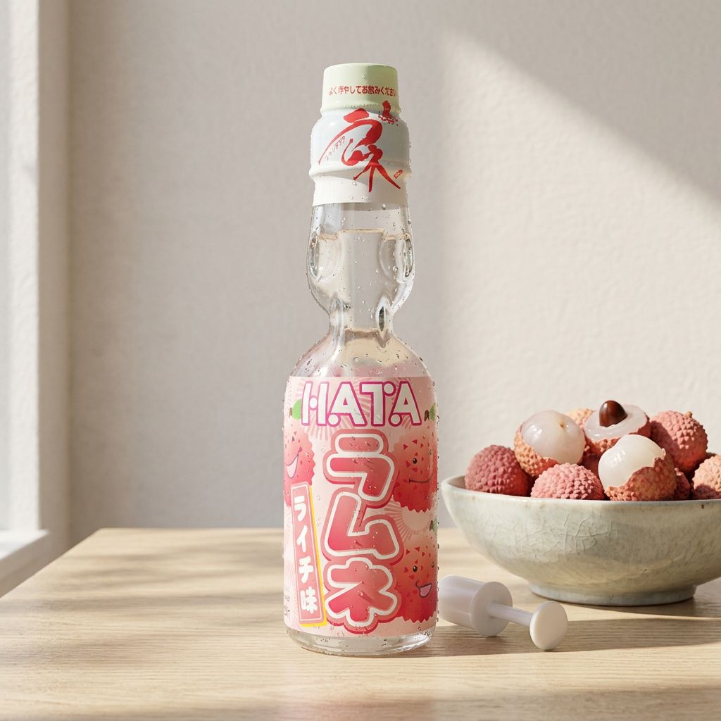 Ramune Hatakosen Soda Lychee