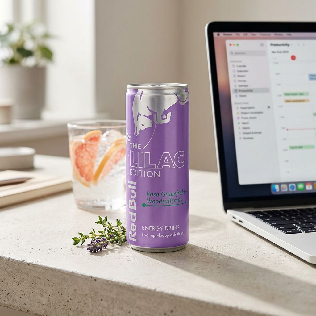 Red Bull Drink Lilac Edition Pink Grapefruit & Woodruff