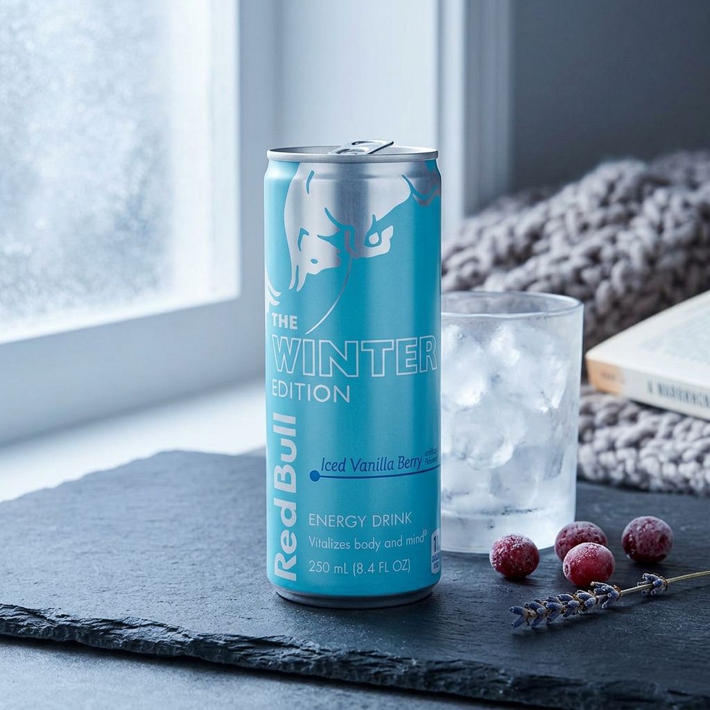 Red Bull Energy Drink Winter Edition Sugarfree Iced Vanilla Berry