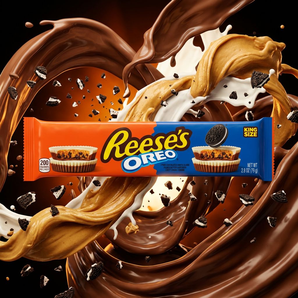 Reese's Oreo King Size Cups chocolat au lait et crème blanche, import USA, disponible sur My American Shop