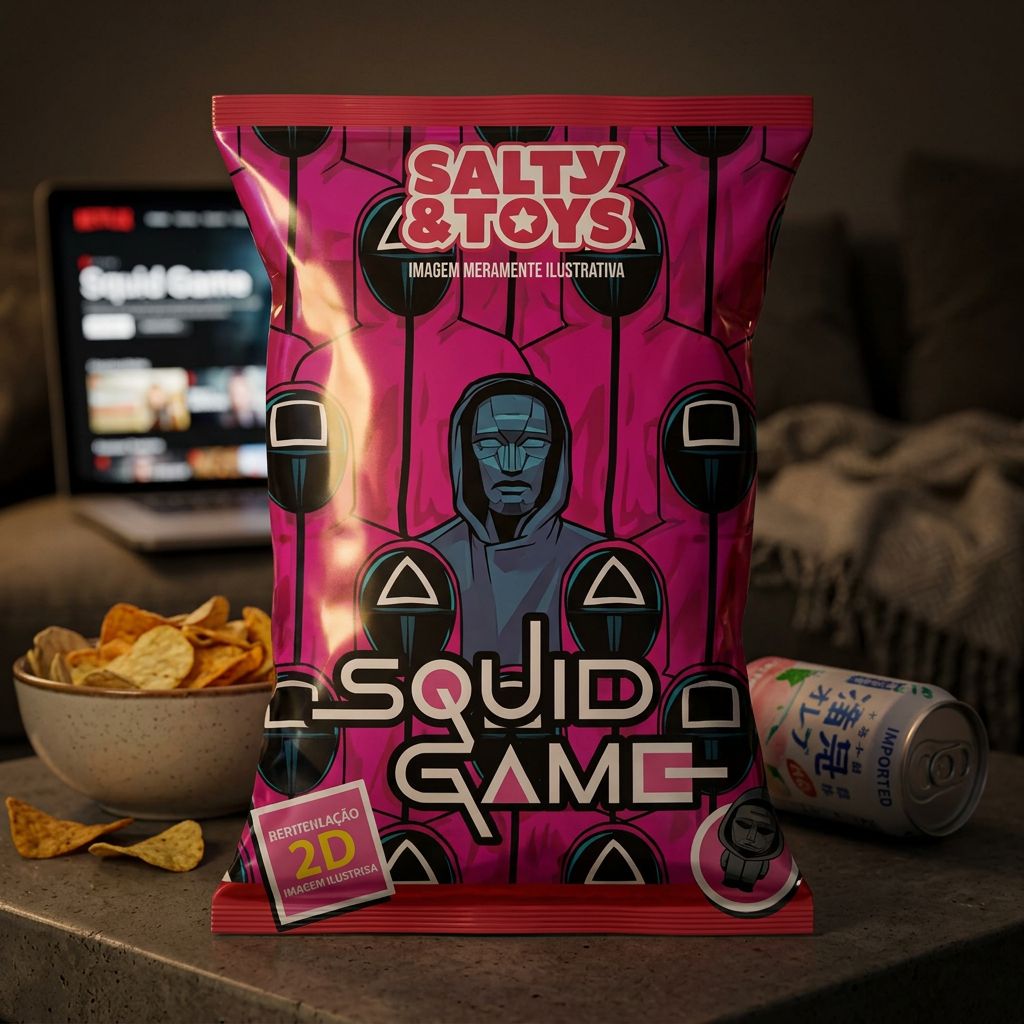 Zout  & Speelgoed Inktvis Spelchips Gezouten Aardappelen