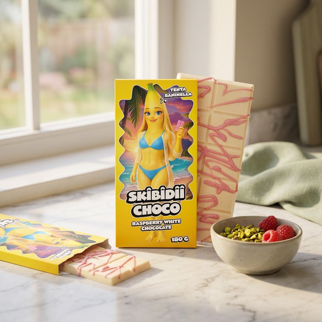 Skibidii Choco Tenta Daniella Frambozenwitte chocolade